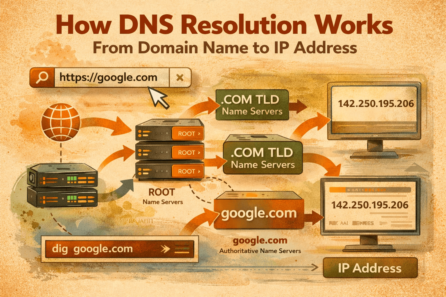 How DNS Resolution Works: From Domain Name to IP Address